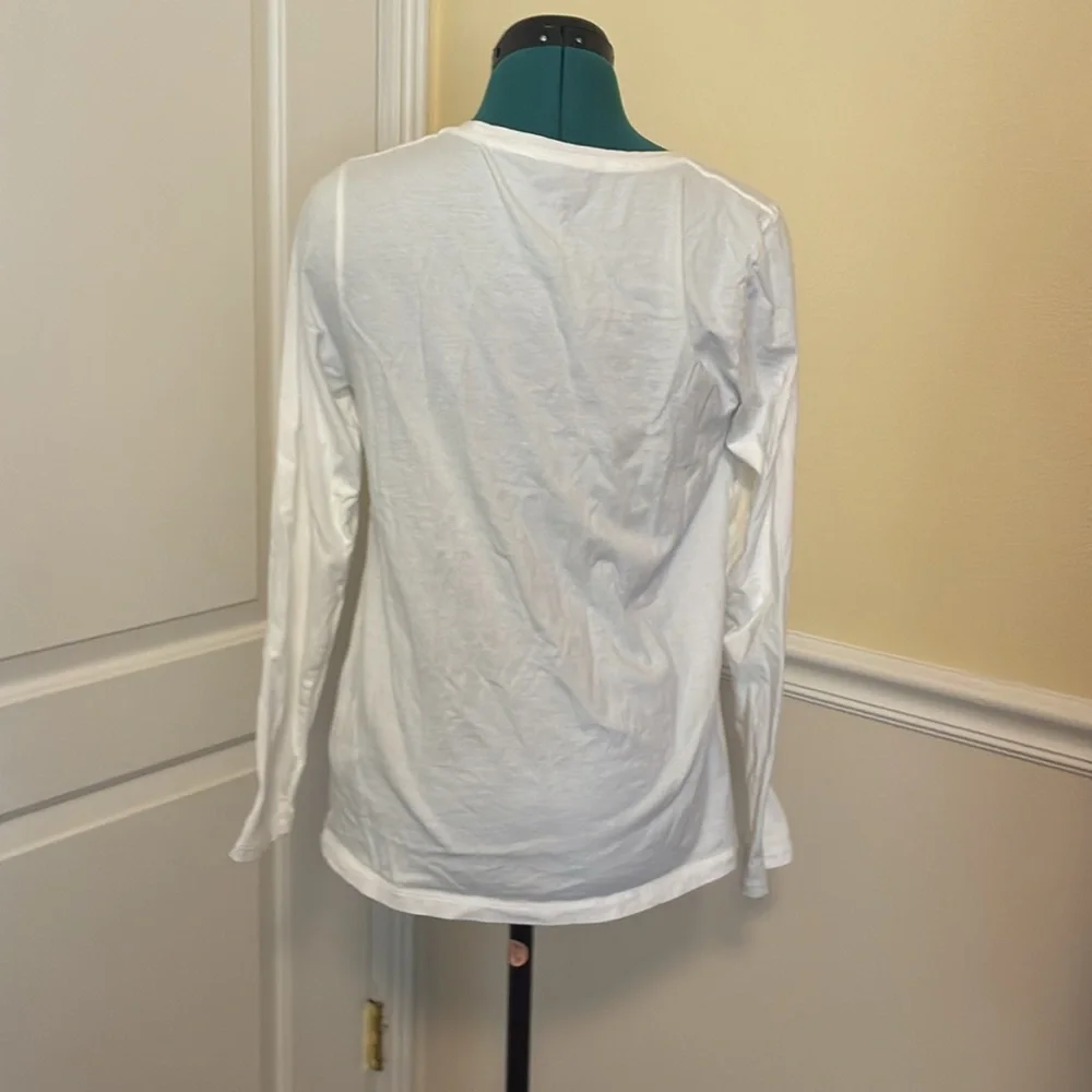 NWOT J. CREW HOLIDAY CREW LONG SLEEVE TOP